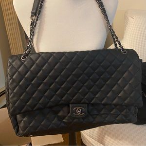 Black Quilted Airliner Bag